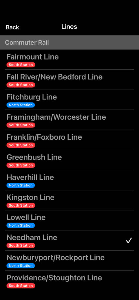 all commuter rail lines